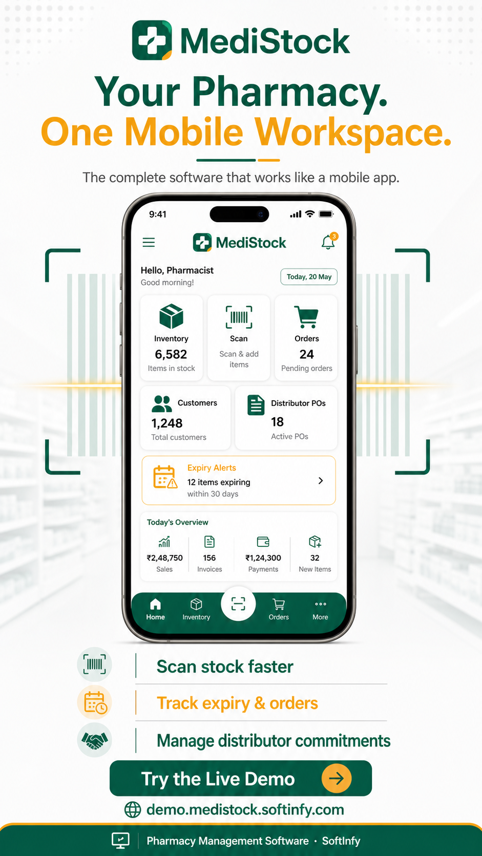 MediStock pharmacy management software